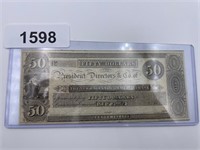 $50 Bill from The President Directors & Co of