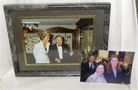 Framed Princess Diana Photograph and Fergi.