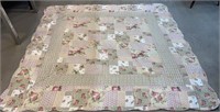 Pretty full size quilt with 2 shams