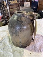 Salt glaze chocolate crockery jug