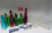 Glass Blocks, Bottles & Light Sets
