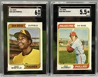 1974 Topps Winfield RC & Schmidt Baseball Cards