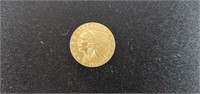 GOLD: 1908 $2.50 INDIAN GOLD COIN