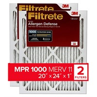 Filtrete 20x24x1 Air Filter, MPR 1000, MERV 11, Mi