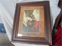 Texas Longhorn Framed Picture   (100)