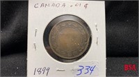 1899 Canadian large penny