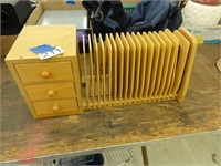letter organizer with 3 drawers