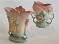 SET OF 2 VTG HULL USA POTTERY ART-2 VASES BOTH IN