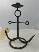 Nautical Metal Candle Holder 11"H