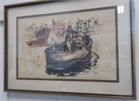 Signed Boat Artwork