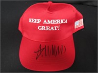 Donald Trump signed Keep America Great hat COA