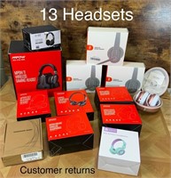Value Lot of Headsets (13 pairs)