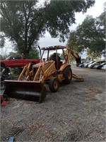 1991 Case backhoe runs operate ext boom