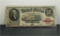 1917 Series $2 Bill "Horse Blanket" Size - No