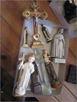 all religious figurines & cross