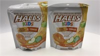 New Halls Kids Honey Apple Flavor Pops 2pk Of 10