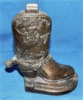 1950's Roy Roger & Trigger Cowboy Boot Bank