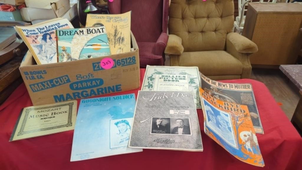 SEVERAL PIECES OF OLD SHEET MUSIC