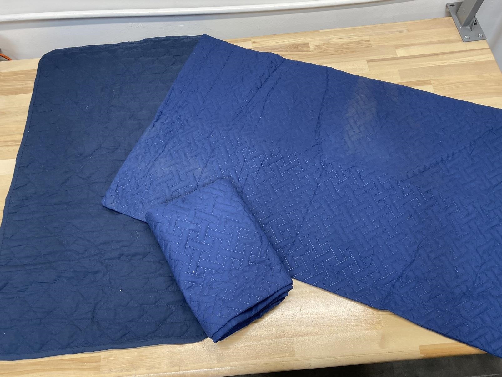 Lot Of Pillow Shams Navy Blue 20”x36”