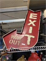 Exit Way out sign