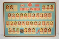 HOCKEY CANADA 1972 ORIGINAL POSTER - ON CARDBOARD