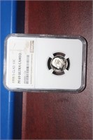 An NGC Graded 1998 - S Clad 10c Coin