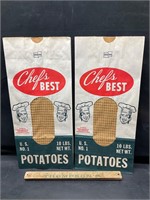 Vintage potatoe bags