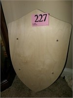 WOODEN UNFINISHED SHIELD