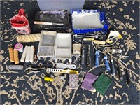 Lot of Painting Supplies (includes tote)