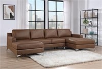 HH75997 Candace Saddle Double Chaise Sectional
