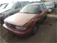 1992 Nissan Sentra JN1EB31P7NU505680 Red