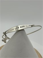 Chamilia Sterling Silver Live Love Bark Bracelet