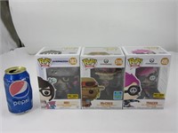 3 figurines Funko Pop