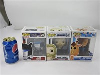 3 figurines Funko Pop