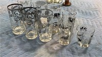 Carriage & Anniversary Glasses