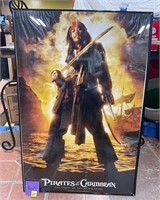 Framed Pirates of Caribbean Curse Black Pearl Post