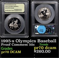 Proof 1995-s Olympics Baseball Modern Commem Half