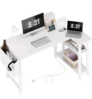 Lufeiya 39 Inch Small L Shaped Computer Desk with