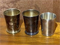 3 Mint Julep Cups (Incl. Mardi Gras, etc)