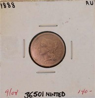 1888 NICKEL 3 CENT PIECE