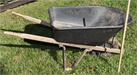 POLY WHEELBARROW - NEEDS TIRE