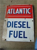 Atlantic diesel fuel pump sign