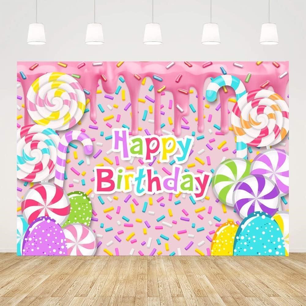 Happy Birthday Photography Backdrop x2