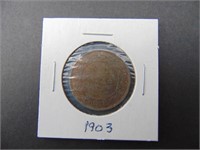 1903 Canadian One Cent Coin