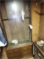 WOOD LIKE 2 GLASS DOOR 10 GUN CABINET