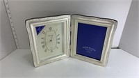 Silver Plated Photo Frame With Clock*