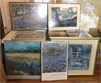 Lot of Artist Prints Monet Van Gogh