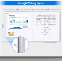 Large Whiteboard for Wall, maxtek 72 x 48 inches