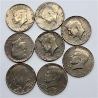 8- KENNEDY HALF DOLLARS 4- 1966 4- 1967
40%