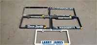5 license plate covers